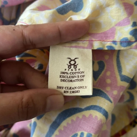 Figue Millie Floral Boho Multicolor Sleeveless Midi Dress‎ XS - Picture 7 of 7